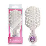 Majestique Small Hair Brush - Travel Detangling Brushes - 100% Bio-Friendly Hair Comb For Kids, Women, Men - Mini Hair Brush, Pocket Pro, Curly Hair, Wet Dry - Color May Vary