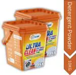 EROSKET Bright Like New Matic Front/Top Load Ultra Clean Orange Detergent Powder 10kg Detergent Powder 10 kg (Fresh)