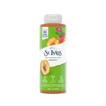 St. Ives Exfoliating Apricot Body Wash/Shower gel For Women| 473ml, White