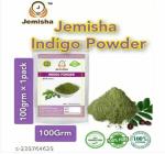 jemisha Indigo Powder 100g Organic For Hair Pure Neel Powder For Natural Hair Colorant Black Brown Hair Beard Dye Color Triple Sifted-A1