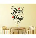 WOLPEP Multicolor Vinyl Love Quotes Wall Sticker