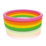 KAIRAVADE ENTERPRISE Round 6 Foot Bath Tub Pool-Swimming Pool Bath Tubs for Kids | Outdoor&indoor Bath Tub for Kids Pool/bathing Tub-Portable & Foldable (6ft Round Sunset Glow Baby Pool)