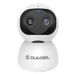 Dumbel Dashx Carecam Pro 10X Zoom 360 Degree Smart Pan Tilt Home Office Wifi Camera, Wireless Indoor Security 2Mp, Night Vision, Up To 128 Gb Microsd Card Slot, Motion Detection - White