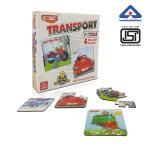KIWI kool 4 in 1 Transport Puzzle for Kids, 6 Pcs Puzzle for Kids Age Up to 3 Years (Multicolor)