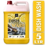 BLISS & BLUSH Dishwash Liquid 5 Liter Yellow | Refreshing, Antibacterial & Leaves No Residue | Fast Cleaner For All Types Of Utensils