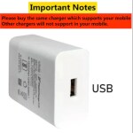 ASWORLD 44W Charger Flash Charge With Type-C Cable Supportable For Vivo 44W Flashcharg Mobiles Only