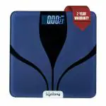 Lifelong LLWS27 Digital Weighing Scale|Glass Weighing Scale Machine|Electronic Bathroom Scales & Weight Machine for Home & Human Balance with 2 Years warranty & Battery included (Blue)