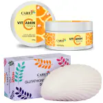 Caret Organic Vitamin C Nourishing Cream (100g) AND Glutathione & Vitamin C Soap (75g)-Vegan