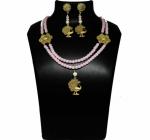 JAYA VISION ENTERPRISES Glass Beads Metal Pendant Necklace