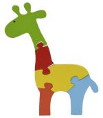 Skillofun Wooden Take Apart Puzzle Giraffe 5 Pcs