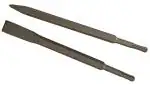 INDITRUST 2pc Chisel Bits Set 14 x 250MM Flat & Pointed | 14mm Demolition Rotary Hammer Bits
