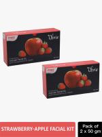 Olivia Professional Anti-Tan Strawberry-Apple Facial Kit 50g Cleanser|Scrub|Cream|FacePack|Serum-P2