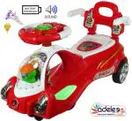 Odelee Red Magic Baby Space Ride On Car with Music & Light for for Baby Kids Boys and Girls (1-4 Yrs)