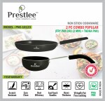Prestlee Nonstick Cookware 2 PC Combo (Fry Pan 240+ Tadka Pan) / Frypan / Nonstick Fry Pan / Frying Pan