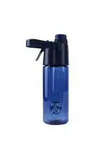 Lofa Blue Polypropylene Push Button Unlock Mist Water Bottle 430ml