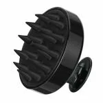 Fubura Hair Scalp Massager Shampoo Brush, Shower Brush with Long & Flexible Silicone Bristles for Scalp Scrub, Head Massage and Hair Growth, Dandruff Comb Scalp Scrubber Exfoliator (Black)