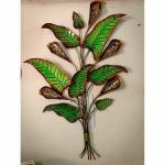 Antaryuga Multicolor01 Metal Bnana Tree Without Led Wall Art, 43 X 5 X 35 cm