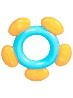 Mee Mee Multi-Textured Silicone Teether (Single Pack, Blue Orange)