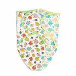 SuperBottoms Dry Feel Swaddle Wrap, SuperDryFeel Layer, 100% Cotton Fleece, Easy To Wear, 0-3 M, Pack of 2