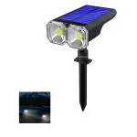 Homehop Solar Spot Light for Garden Outdoor Home Waterproof Led Wall Focus Lamp for Balcony Terrace Landscape Decoration (Cool/Warm Color, ABS)