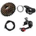 XEZON Cycle 7 Speed Gear Set Durable Design With Freewheel Derailleur