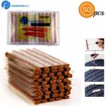 TIREWELL TW-5007 Tubeless Tire Puncture Repair Rubber Strips Plug, Self Vulcanizing Sealing Strings for Car, SUV, Bike and Motorcycle (50 Pcs, 10 cm)
