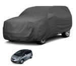 Auto Hub Car Body Cover Compatible with Honda Jazz (Model : 2013-2019) with Mirror Pockets, Triple Stitched, Water Resistant Car Cover, Grey