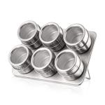 Avenn Stainless Steel Multipurpose 6 Pieces Magnetic Spice Rack ()