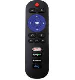 AKSHITA TRADING Remote Control for Generic TCL- ROKU TV with Netflix CBS Sling Key (Black)