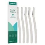 FemiSafe Reusable Face Razor For Women | Painless Facial Hair Removal | Eyebrow Shaper, Upper Lip, Forehead, Peach Fuzz, Chin, Sideburns & Dermaplaning Tool (Pack of 5)