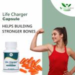 Life Charger Capsule Immunity Booster & Stamina Booster, Reduces Stress and Anxiety for Adults Support Natural Immunity & Energy Giloy, Amla, Ashwagandha,Drumstick Life Charge Capsules (60 Tablets,Pack of 1)