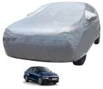 Auto Hub Car Body Cover Compatible with Hyundai Verna 2023 (Model : 2023-Till Date) with Mirror Pockets, Triple Stitched, Water Resistant Car Cover, Metallic Silver