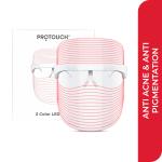 PROTOUCH 3 in 1 LED Face Mask | For Glowing Clean & Clear Skin | Anti Acne & Anti Ageing | Skin Rejuvenation | Facial at home | For All Skin Type | For Men & Women (unisex)