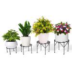 Trustbasket Black Iris Planter Stand For Flower Pot Heavy Duty Potted Stand (4)