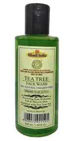 Khadi Natural Herbal Organic Tea Tree Skin Clearing Face Wash 210ml