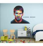 WOLPEP Multicolor Vinyl Lionel Messi Wall Sticker