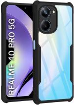 Star Craftune Shockproof Crystal Clear Back Cover Case for Realme 10 Pro 5G | 360 Degree Protection | Protective Design | Transparent Back Cover for Realme 10 Pro 5G