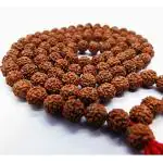 Bhuvaneshwari Rudraksha Mala For Men, 108 Beads Original Panchmukhi Rudraksha Japa Mala - Rudraksha Mala For Protection, Meditation And Yoga