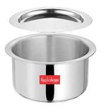 Ajay's Shoppe Aluminium Silver Patila Milk Pot Tope With Lid - 5 Ltr