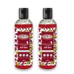 Globus Naturals Red Wine Refreshing Body Wash Enriched with Peach and Almond, Suitable for all skin type,100 ml, Set of 2
