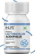 Inlife Lactobacillus Acidophilus 5 billion CFU, Daily Probiotic Gut Health Supplement (60 Capsules)