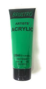 Brustro Artists Acrylic 120ml Mid Green