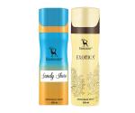 1 RAMSONS EXOTICA DEODORANT (200ML) + 1 RAMSONS SANDY SHORE DEODORANT (200ML)