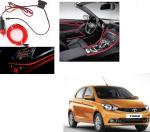 Kozdiko Red Color 12V 5Mtrs Roll Cold Light Car Socket Strip Neon for Tata Tiago
