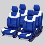 AUTO-SAFE Blue Leatherette Car Seat Cover for Hyundai Santro Pack of 5