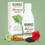 Gurez Bhringraj Hair Oil For Men and Women's 158 ML || Control Hair Fall || Dandruff Control || Soft and Shiny Hair || Bhringraj Hair Oil Makes Hair Growth (Pack of 1)