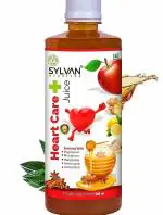 Sylvan Ayurveda Heart Care Juice 500ML I Helps in Heart Blockage Removal - No Blockage I Apple Cider, Ginger, Desi Garlic, Lemon, Cinnamon and C4 Honey Fortified