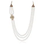 JIYANSHI FASHION :Pearl beads Dulha groom sherwani Necklace/Moti Mala for Men for wedding | Exquisite Groom Mala | Perfect for Grooms