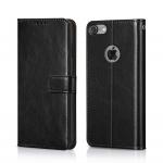 Fastship Faux leather Wallet with Back Case TPU build Stand & Magnetic Closure Flip Cover for iPhone 6s Plus - Venom Black