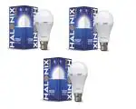 Halonix 9W B22D Rechargeable Emergency Inverter LED Bulb, Cool White (Pack of 3)